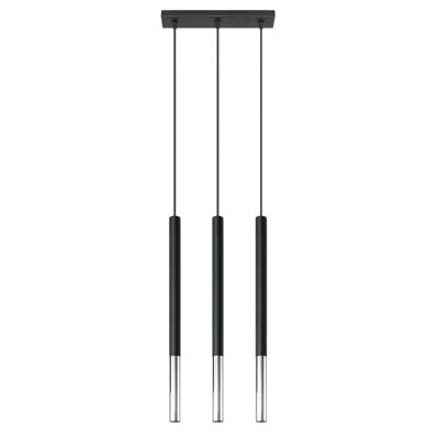Suspension MOZAICA 3L noir/chrome