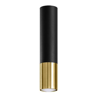 LOOPEZ lámpara de techo negro/oro
