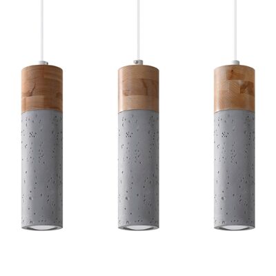 Suspension ZANE 3 grise