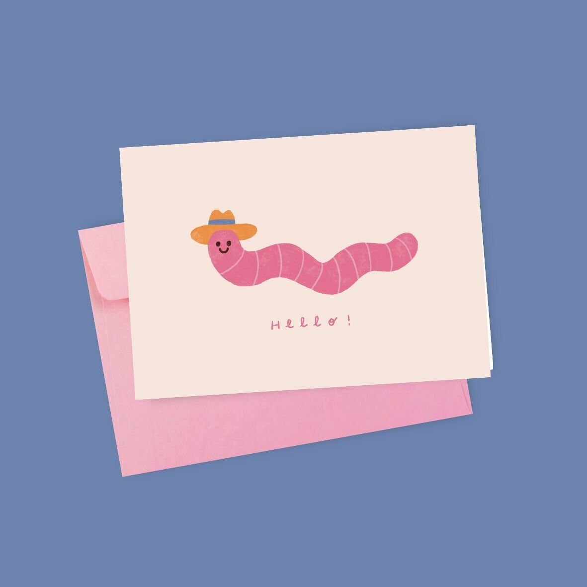 Cartolina postale. Ciao verme!