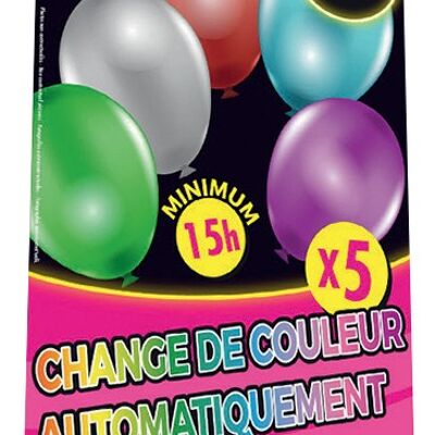 Ballons lumineux - mix couleurs