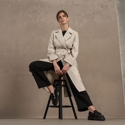 Linen Trench Coat Rese