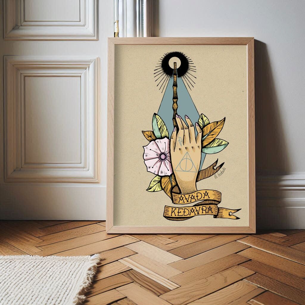 Stampa Avada Kedavra della donna barbuta