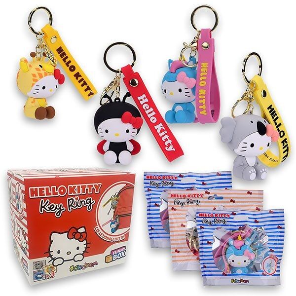 Hello Kitty Key Ring - Funny Box con 3 personaggi diversi