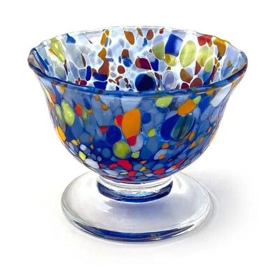 Glass ice cream cup "The Colors of Murano". CLASSIC