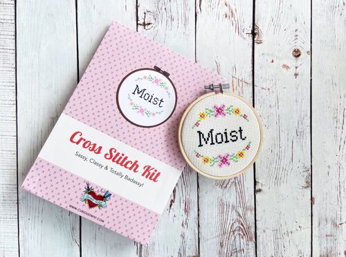 Moist- Naughty Cross Stitch Kit