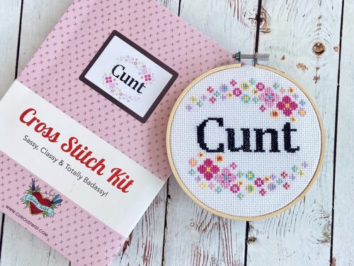C*nt- Offensive Cross Stitch Kit For Adults