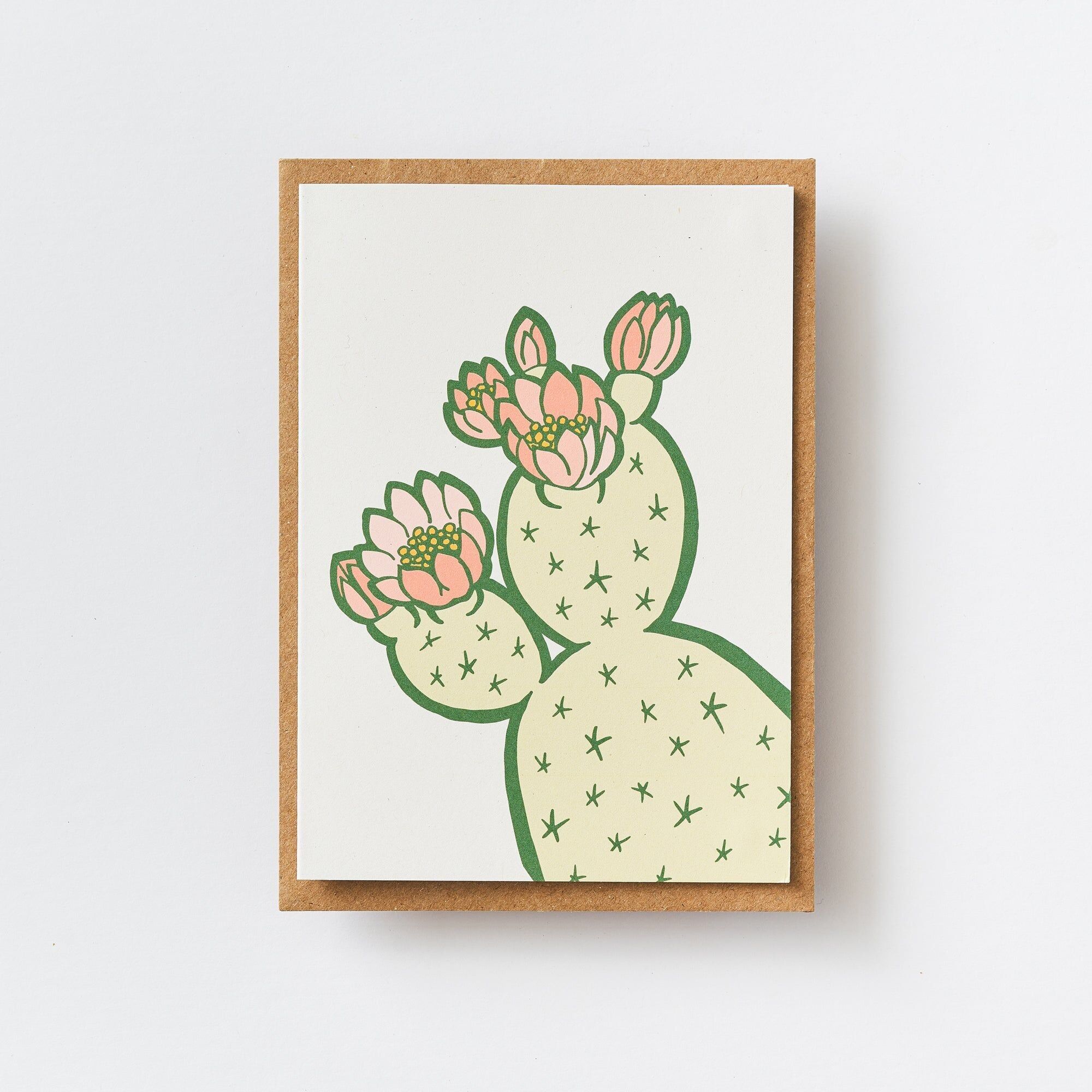 Kaktus-Grußkarte - Illustrationen der Natur