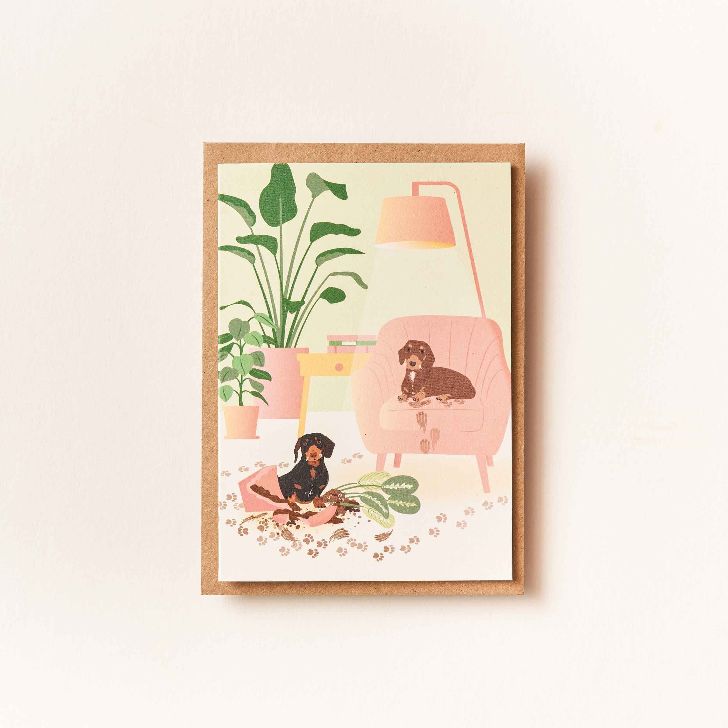 Dackelkarte 'Das Dackeldebakel'