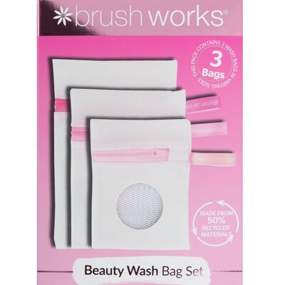 Set di borse per il lavaggio di bellezza Brushworks - Confezione da 3