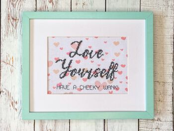 Love Yourself - Kit de point de croix pour adultes Self Love 1