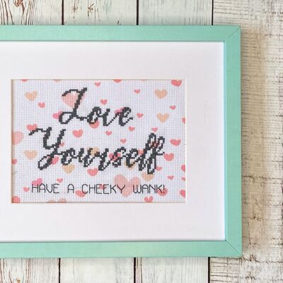 Love Yourself - Kit Punto Croce per Adulti Self Love