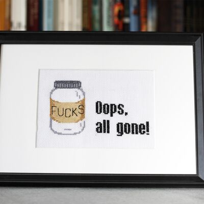 Oops, all gone!- Cross Stitch Kit For Beginners