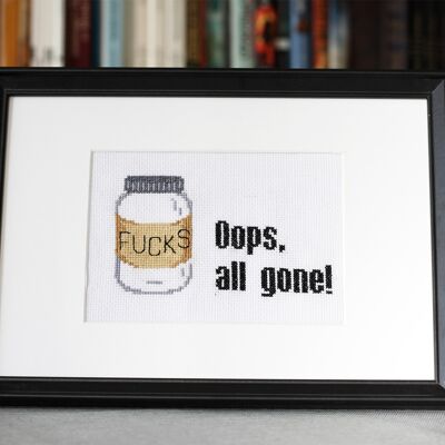 Oops, all gone!- Cross Stitch Kit For Beginners