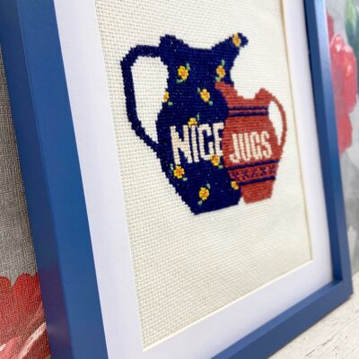 Nice Jugs - Cheeky Adult Cross Stitch Kit
