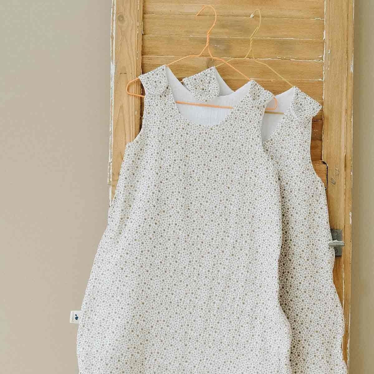 Sommerschlafsack aus Baumwollgaze FOUGERE FLOWERS