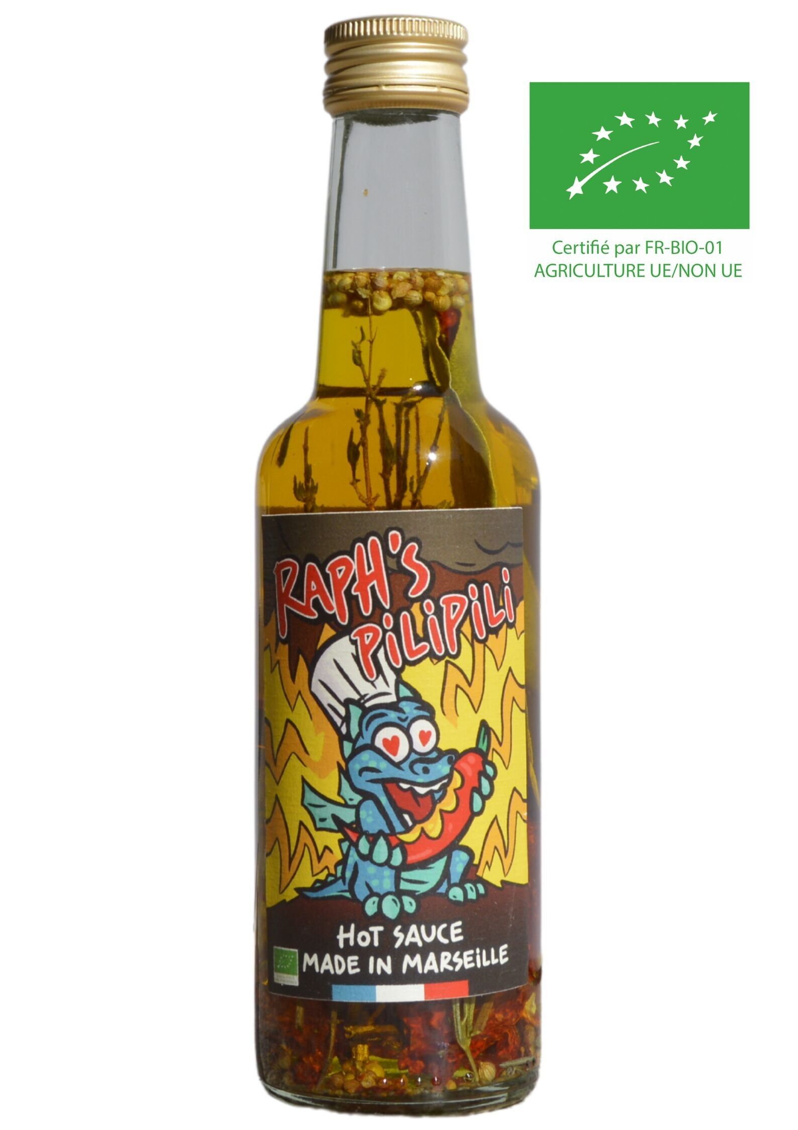 Huile Pimentée Bio - Pizza & Cie - Production artisanale Marseille