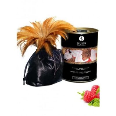 Edible body massage powder raspberry emotion 228grs