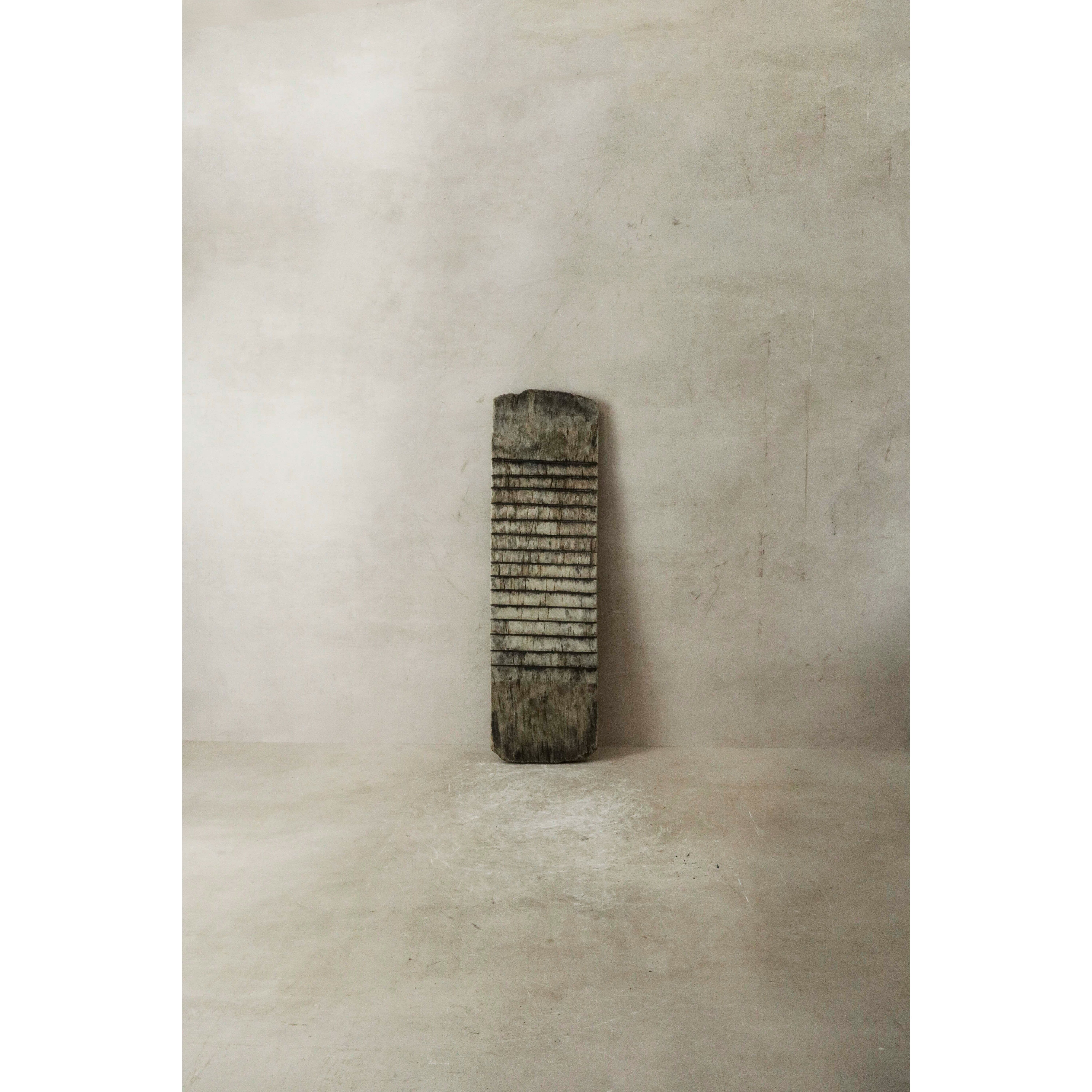 Planche à laver en bois d'orme vintage - 5