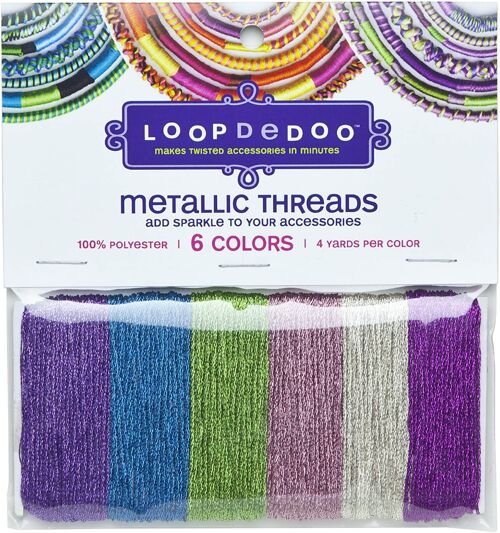 Loopdedoo - recharge de fils metalliques - 6 couleurs
