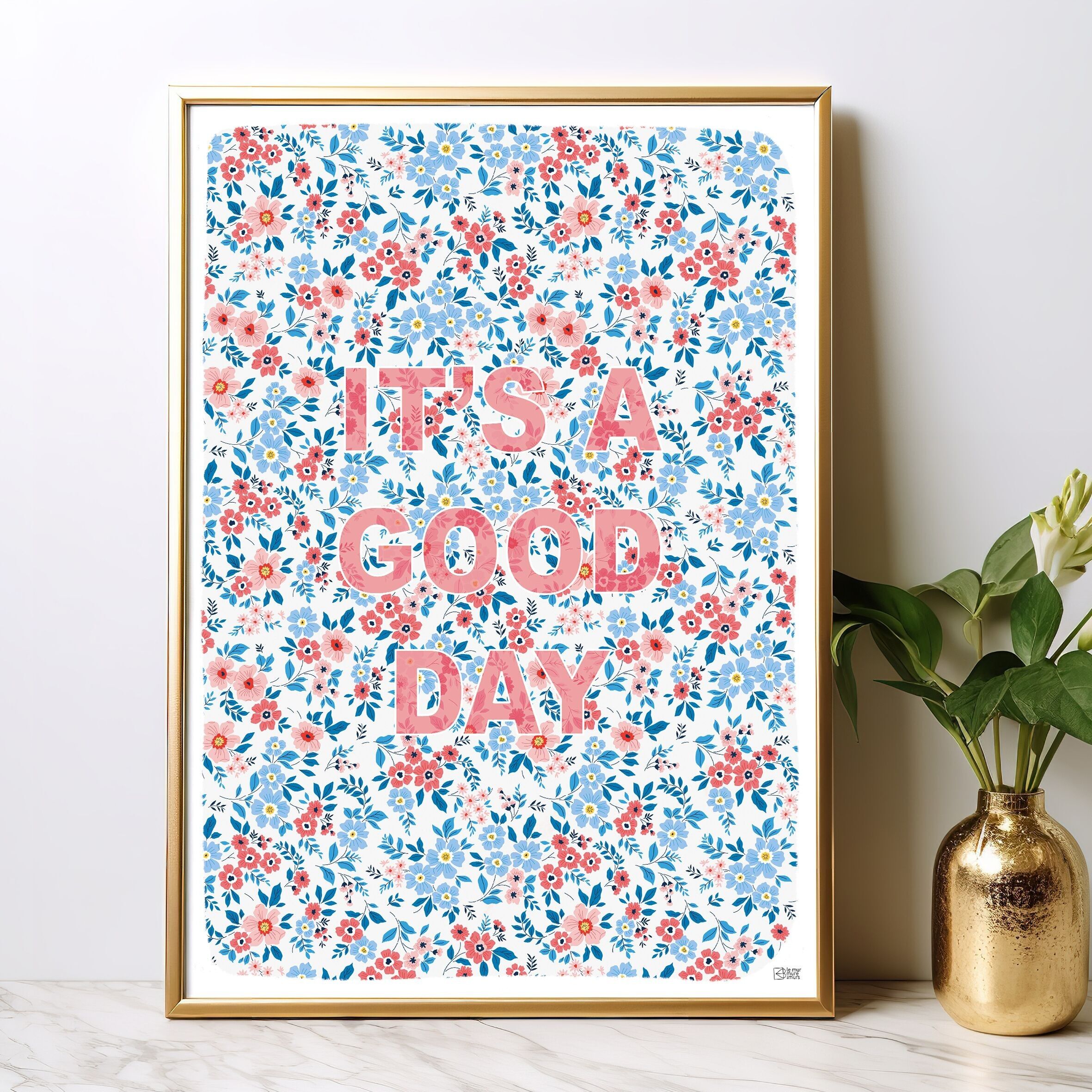 È un poster floreale per una bella giornata.108