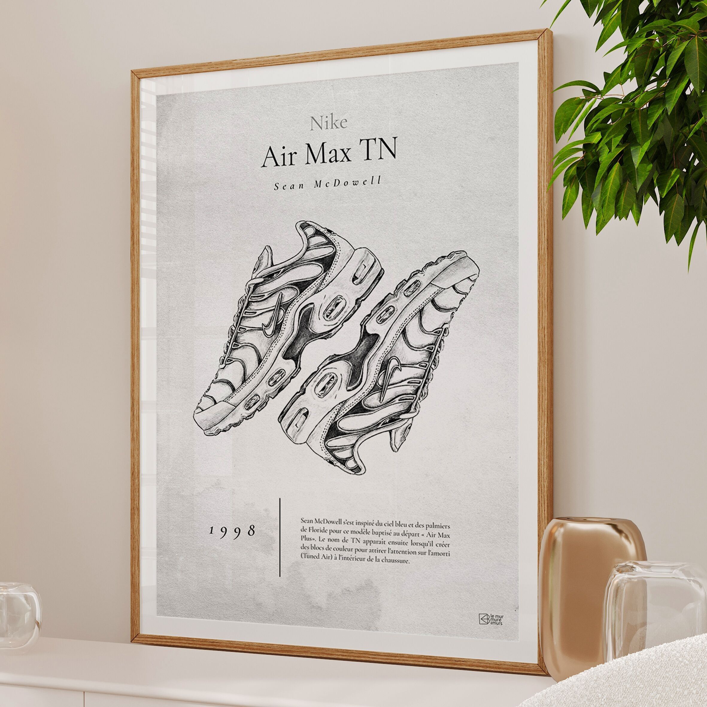 Poster Sneaker-Geschichte Air Max TN Vintage