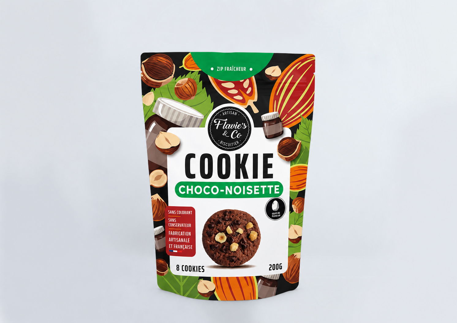 Schokoladen-Haselnuss-Kekse