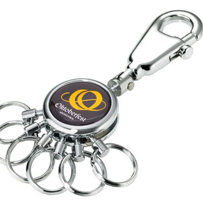 Llavero Oktoberfest™ | cambio de clave ultrarrápido | 6 anillos intercambiables | con mosquetón | OKTOBERFEST DE PATENTES