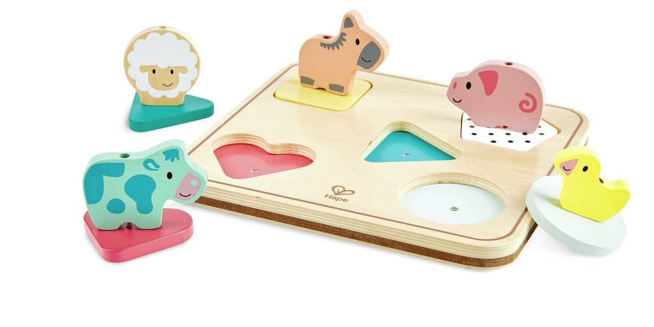 Puzzle sonoro degli animali della fattoria