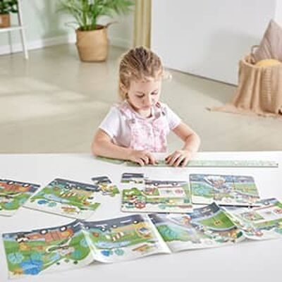 Puzzle vehículos de emergencia cuentacuentos 4 en 1
