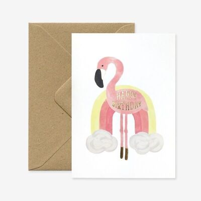 Happy Birthday Flamingo