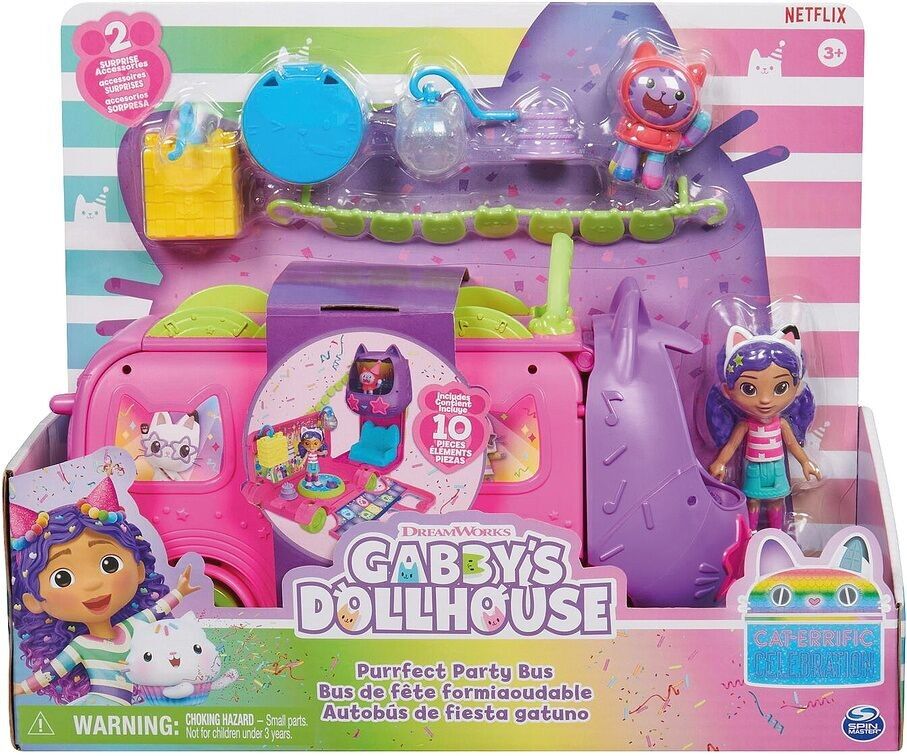 SPIN MASTER – Gabby Transformable Bus Maison Magique