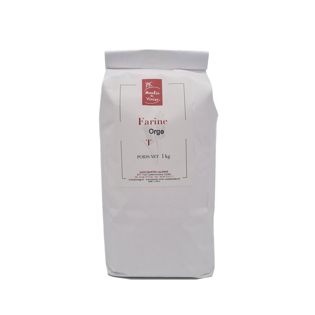 Harina de cebada molida a la piedra