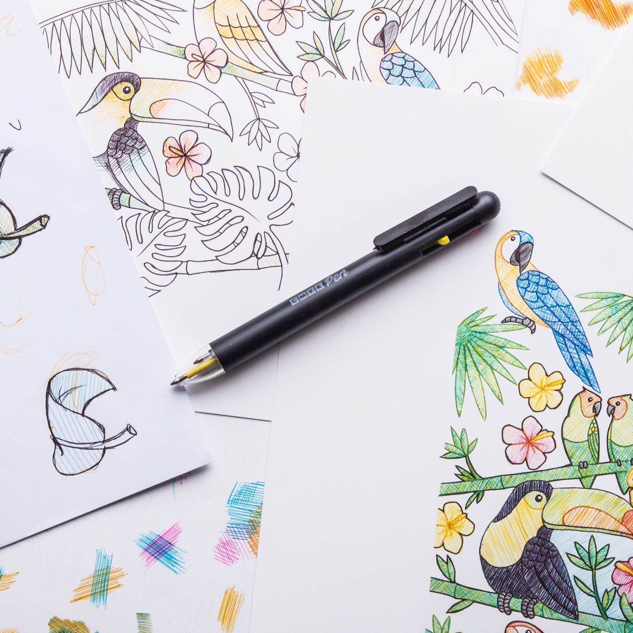 4 Colour Ballpoint Pen - Cmyk Pen