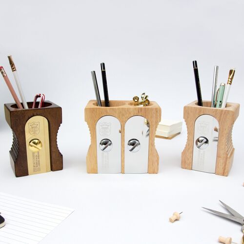 Sharpener Pen Pot Desk Tidy Light