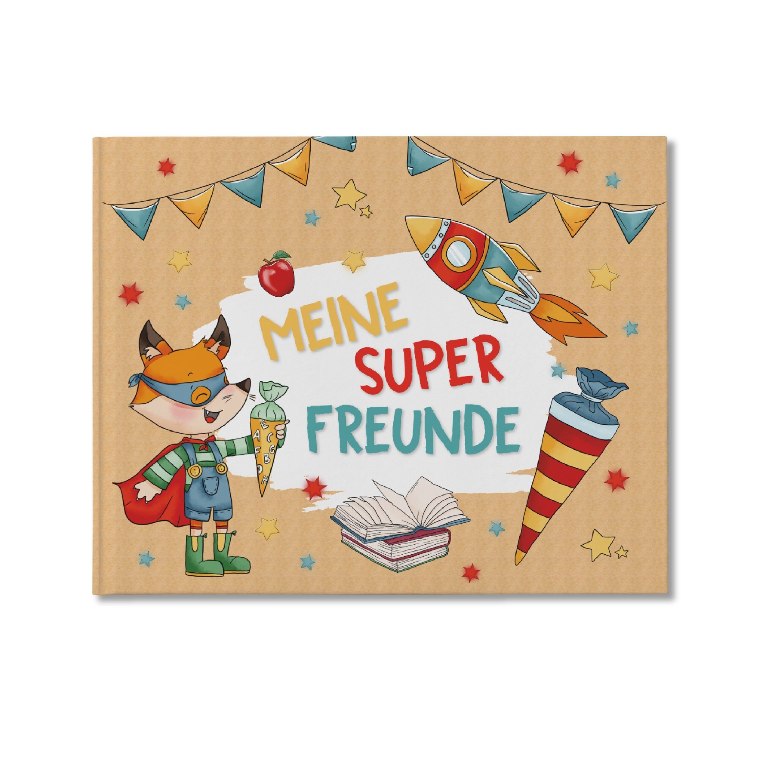 Paper Dragon Friendship Book for School Days - Superhero Animals