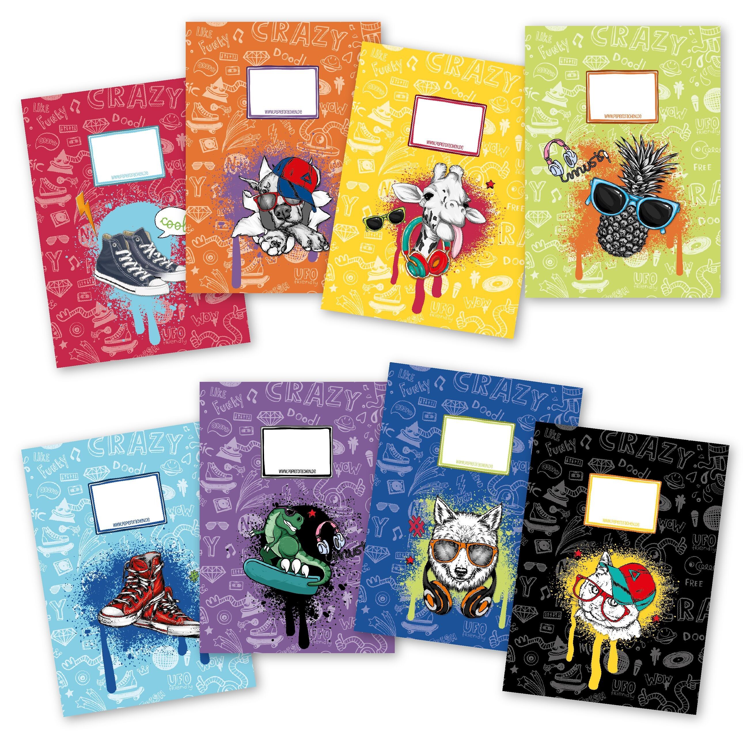 8 buste di carta A4 Graffiti - Set 18