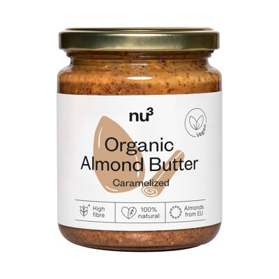 Burro di mandorle caramellate biologico Nu3 250g