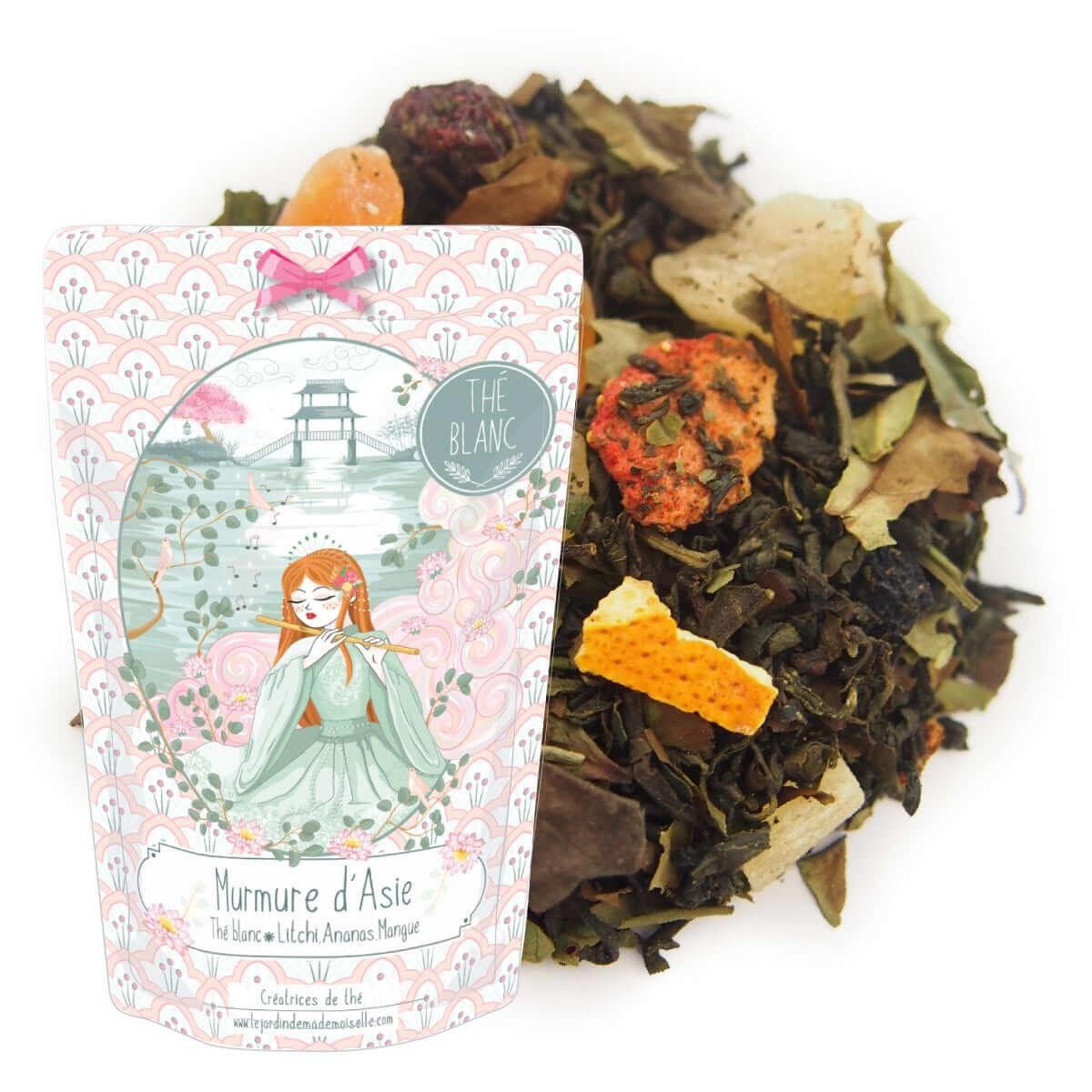 Flüstern von asiatischem weißem Tee