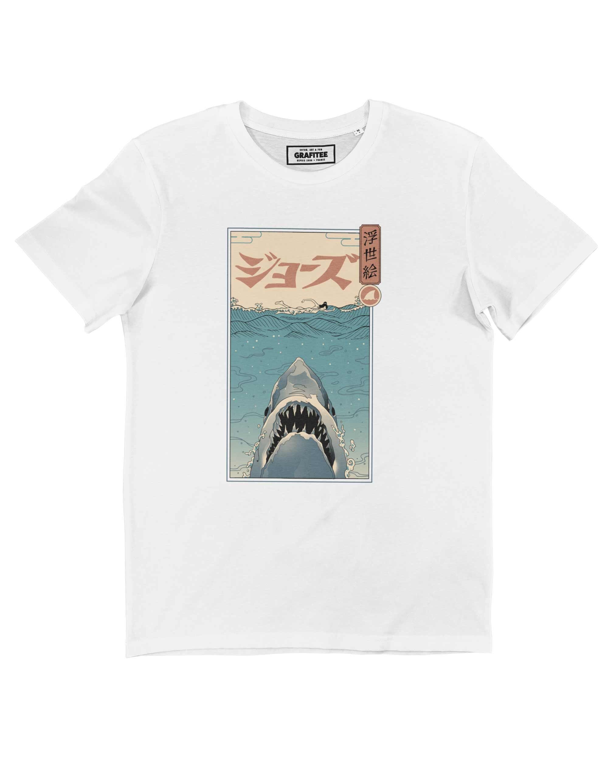 Ukiyo-E Shark T-Shirt – Manga-Grafik-T-Shirt