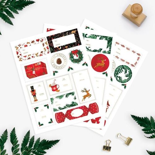 3 sheets of XMAS stickers