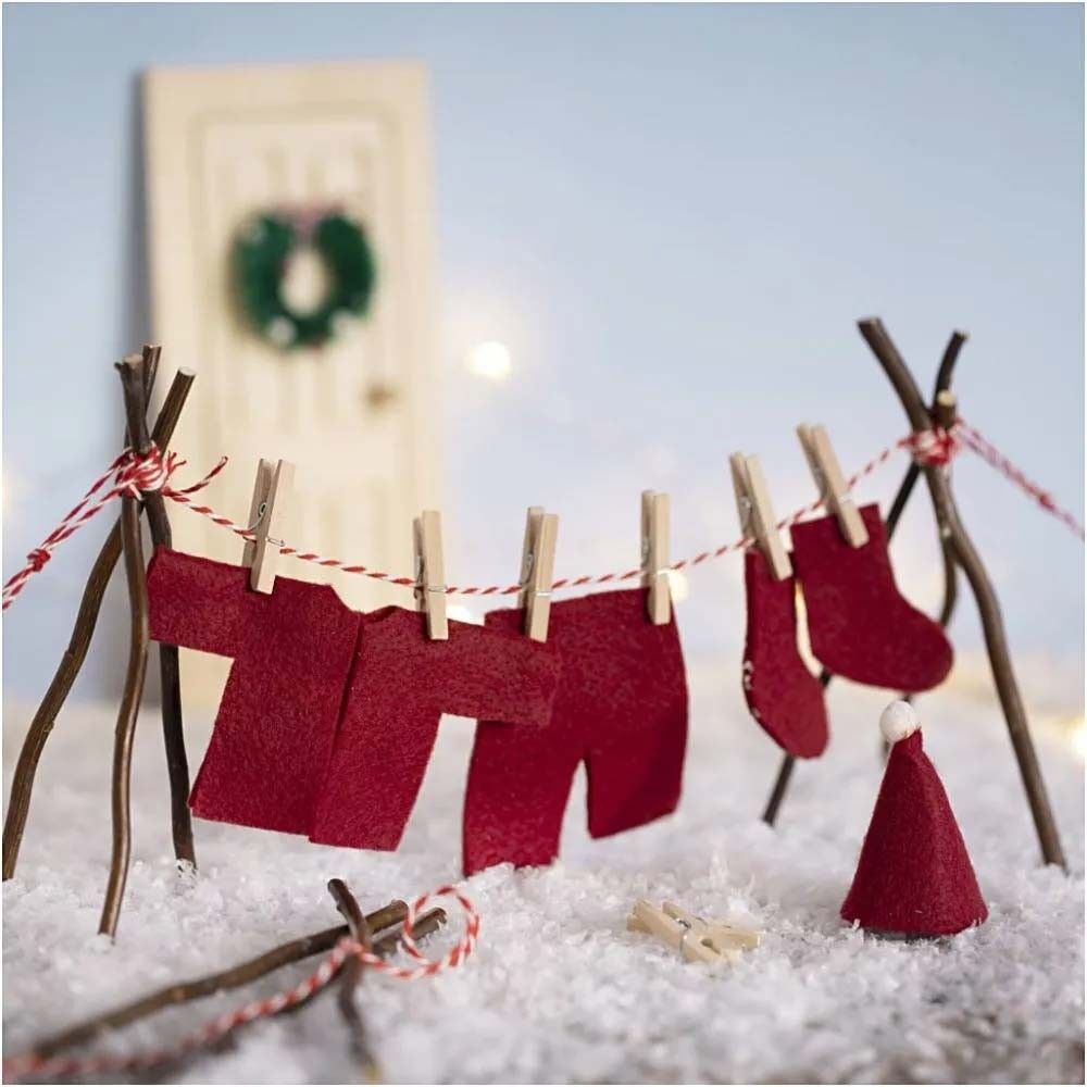 DIY SET, set de manualidades DIY / mini set de manualidades creativas, puerta de gnomo, lavandería