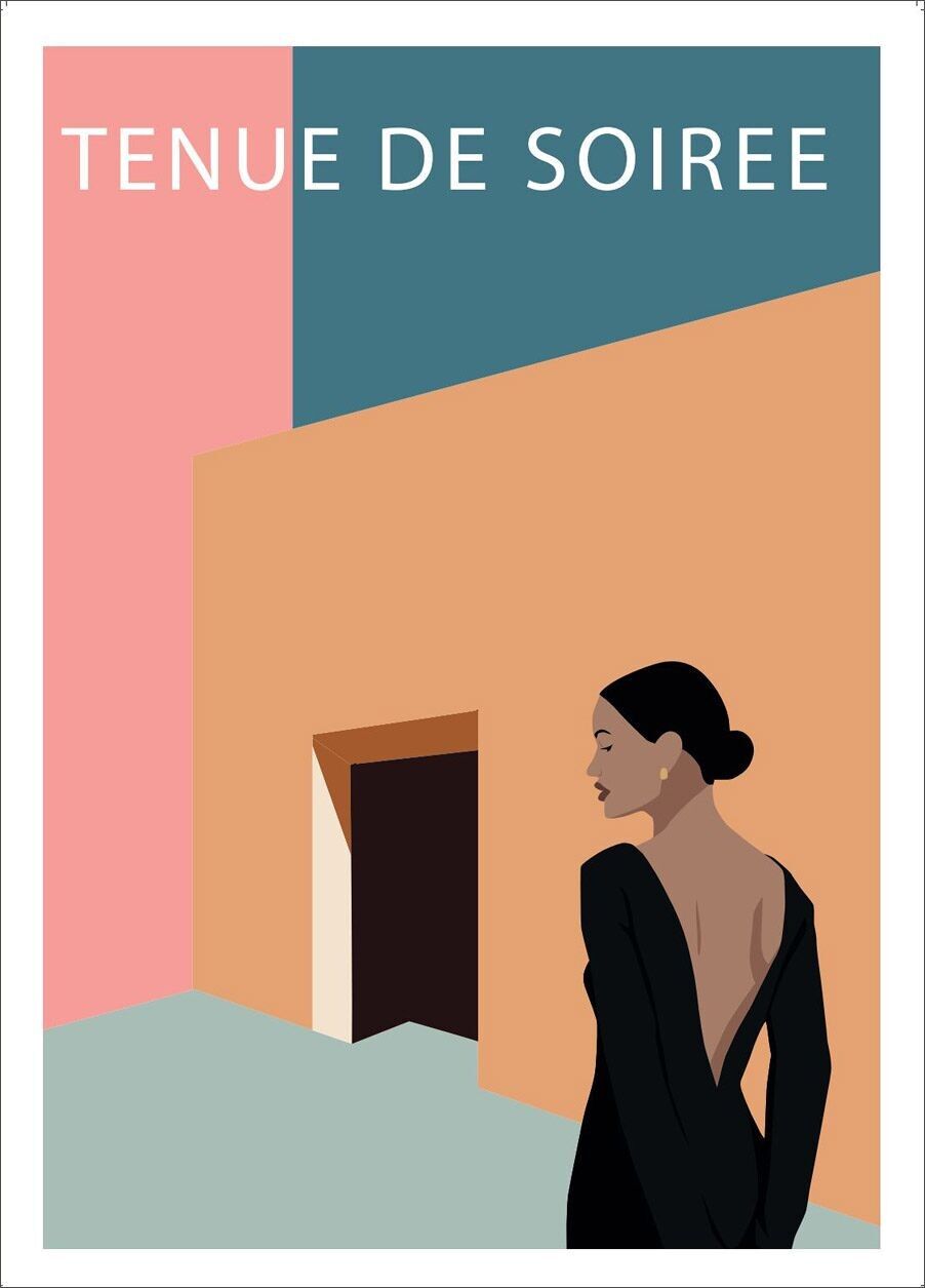 POSTER 50cmx70cm: ABENDOUTFIT