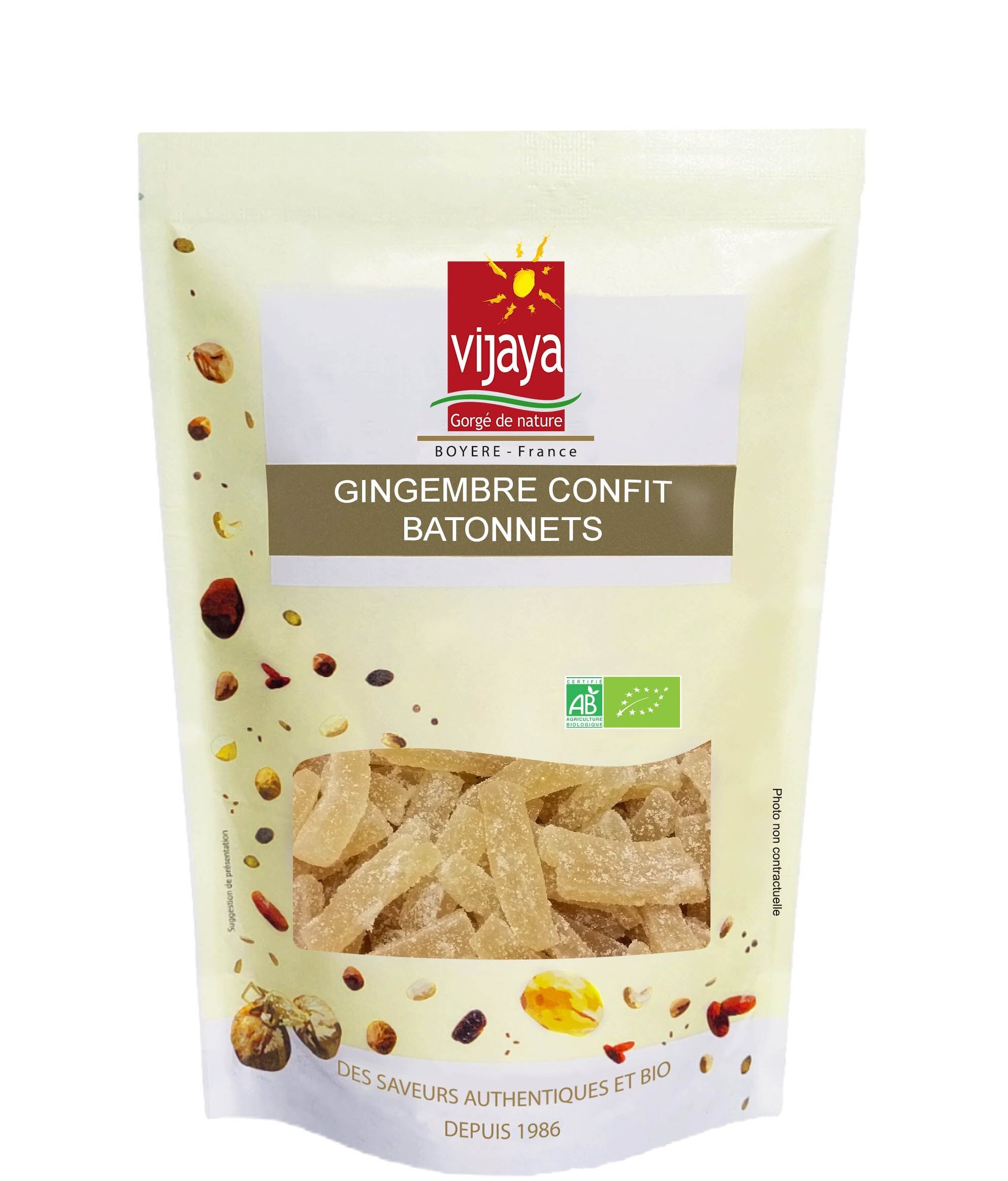 Kandierter Ingwer - Stangen - CHINA - 1kg - Bio* & Fairtrade