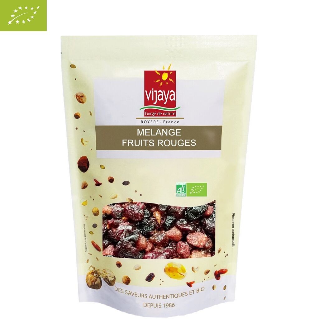 DRIED FRUITS / Mixed Red Fruits (Raspberry, Cherry, Cranberry, Strawberry) - 1kg - Organic*