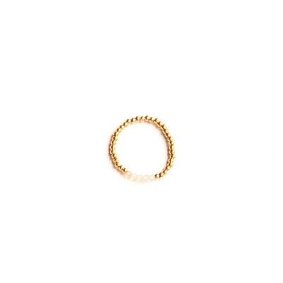 Goldfilled mini Strawberry quartz ring