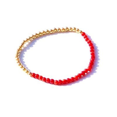 Goldfilled Coral armband