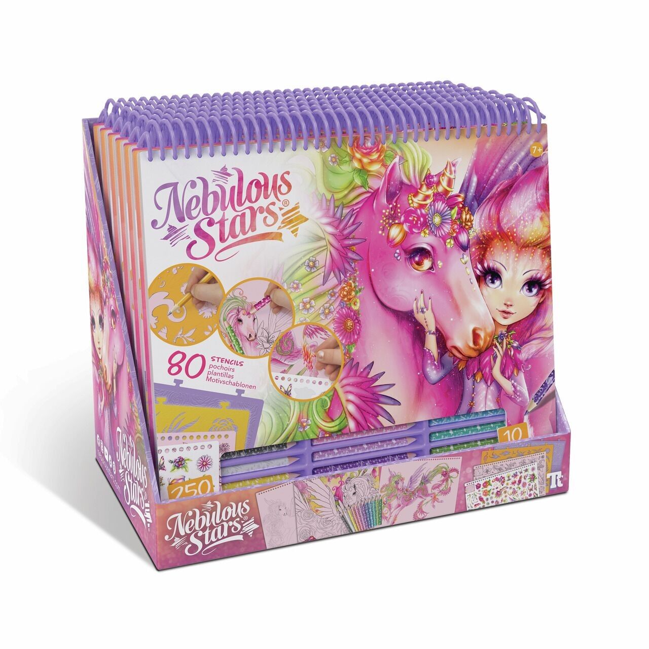 Large Creative Sketchbook - Forest - Lilyaz & Viviaz - Display (6 pcs) - Nebulous stars