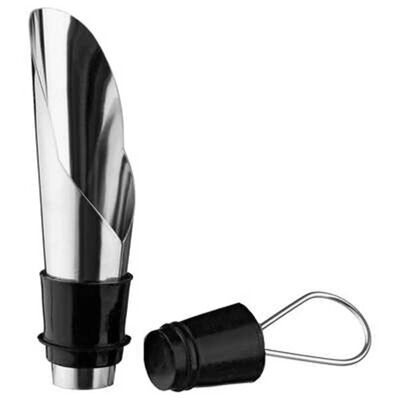 Tappo versatore per vino in metallo