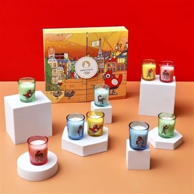 Caja Vela Perfumada Mascot x9 Paris 2024